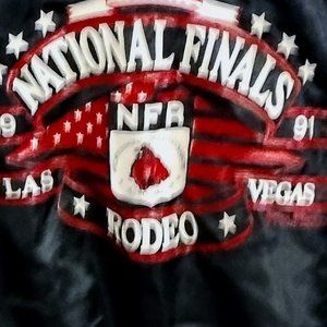 1991 national finals rodeo bomber jacket .(very rare)